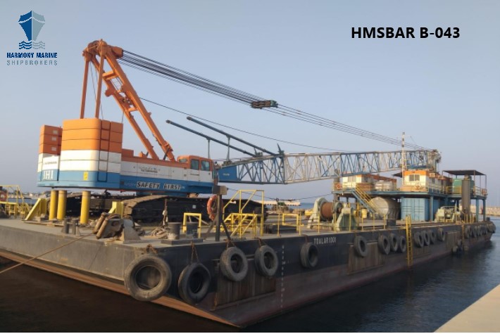 Crane Barge for hire in Kuwait
